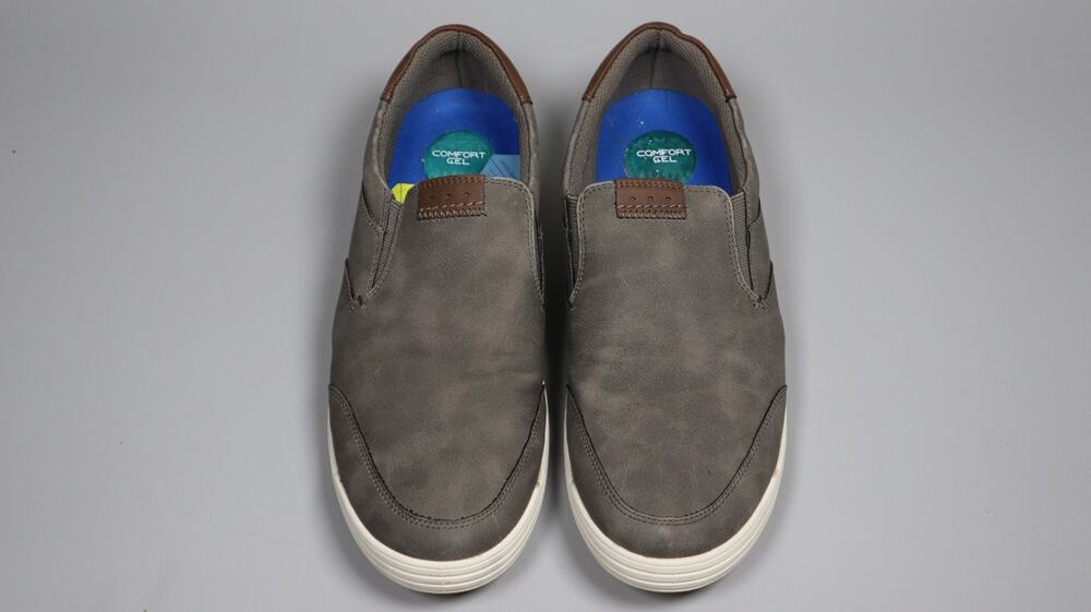 Nunn Bush Kore City Walk Men Grey Moc Toe Sneaker Slip On Loafer Shoe 11 Wide